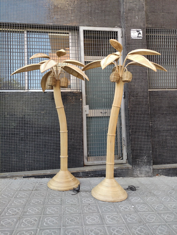 lampara palmera ratan e27 alt195-200 o118-124 (120eu) 3u